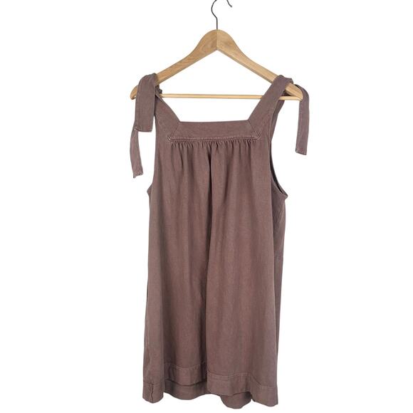 Free People FP Beach Free-est Honey Tie Shoulder Mini Dress Small Mauve - Picture 9 of 9